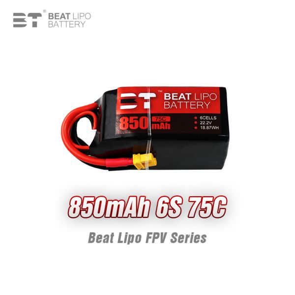 BT LIPO FPV Battery Series 850mah 6S 75C