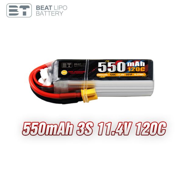 FPV Professional batteries 550mah 3S 11.4V 120C