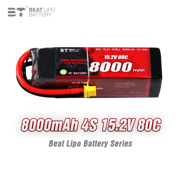 btlipo rc battery 8000mAh 4S 15.2V 80C